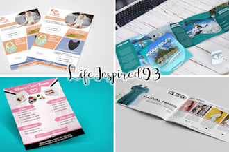 design a sell sheet, company profile sheet or brochure