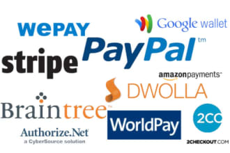 integrate stripe paypal and woocommerce payment gateway