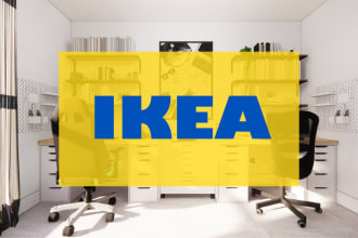 室内设计使用IKEA Wayfair室设计