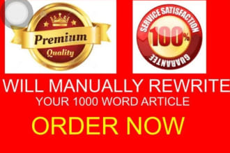 write original blog content and SEO article writing