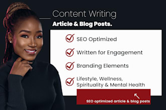 write lifestyle, mental health, and wellness blog post