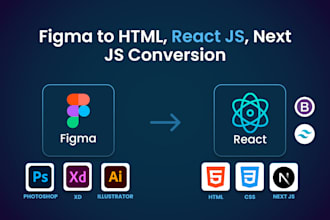 convert figma to react or next js, figma to HTML CSS