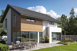 design and render 3d exterior for your house, building