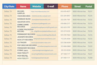do lead generation and mail collection