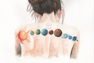 create detailed and unique watercolour artwork