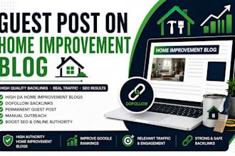 write and publish a guest post on a home improvement blog