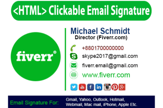 create html email signature