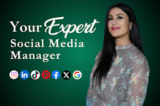 be your social media marketing manager and content creator