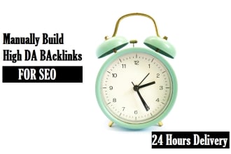 manually build 50 high da backlinks for SEO