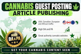 promote your cannabis brand with guest posts and backlinks