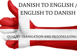 translate danish and english for blogs articles SEO
