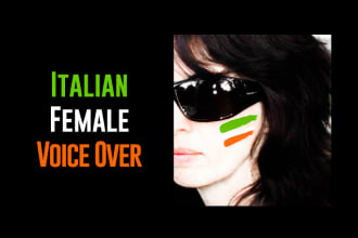 record any italian female voice over in my recording studio