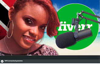 record a voice over in caribbean style