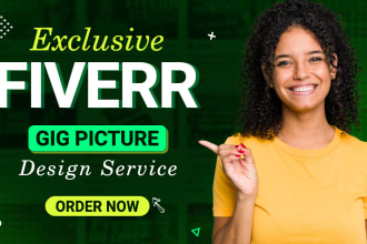 design a clickable fiverr gig picture and gig image