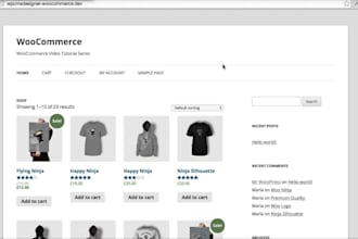 create an online store with woocommerce for you