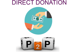 create  p2p donations, auctions, activation website and more