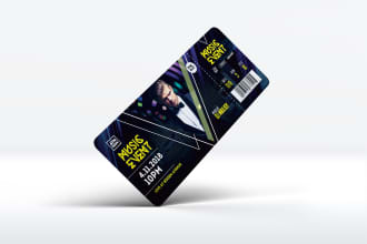 design ticket or invitation for your event