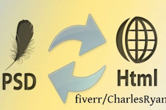 convert psd to html with bootstrap