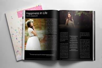 design professional print magazine in adobe indesign