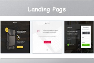 create responsive landing page