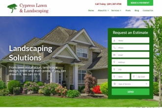 develop lawn care website for you