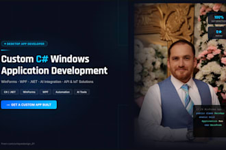 build a custom c sharp windows desktop application with winforms or wpf