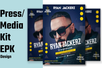 design interactive media kit, press kit, epk, portfolio, pitch deck