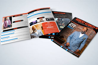 design  one sheet, epk, press kit for author, speaker, influencer, writer, coach