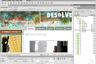 do any dreamweaver webdesign work