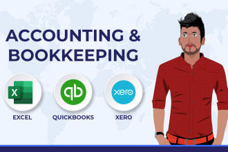 do accounting, bookkeeping in quickbooks, data entry