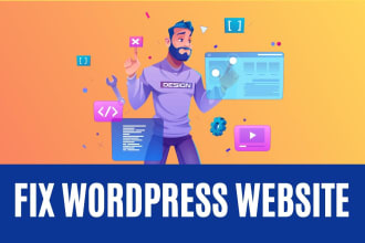 fix wordpress website issues, bug, or error