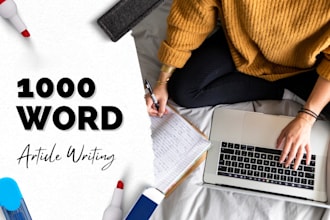 write a 1000 word blog or article