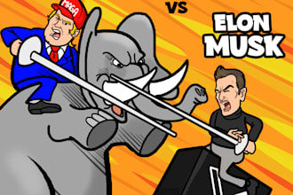 draw digital political cartoons