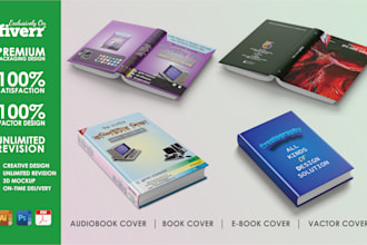 book and magazine cover with the layout design