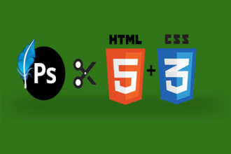convert PSD to responsive HTML5 and css3 using bootstrap 5