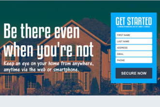 create responsive web landing page or worpress site