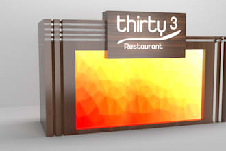 do 3d design,3d modeling, rendering,  animation