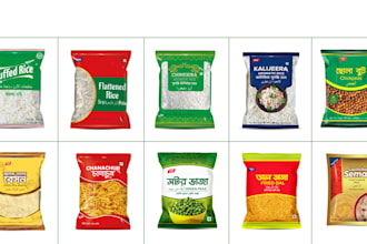 create product packaging, carton design, box, pouch, label design