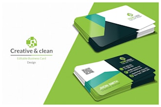 make your logo and double side business card