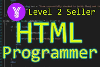 be your HTML programmer