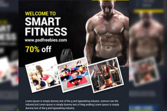 design outstanding fitness and gym flyer