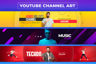 design outstanding youtube channel art