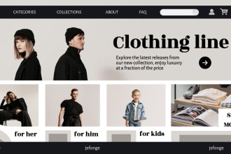 do shopify website development, shopify dropshipping web design and page designs