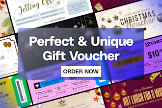 design unique gift voucher