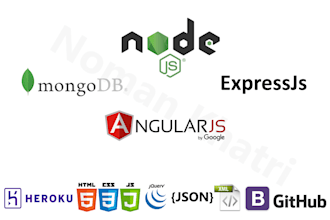 do web applications using mean stack, nodejs, mongodb, express, and angular