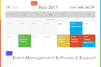 design develop event management system