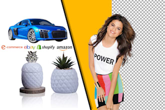 do product photo editing, background removal, clipping path