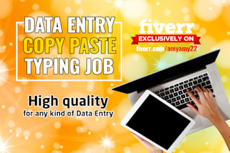 do copy paste, data entry, data input