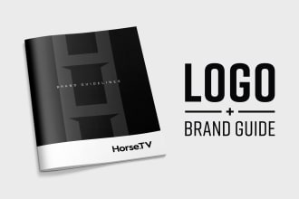 design a professional logo with brand style guide