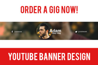 design a professional youtube banner in 24 hours